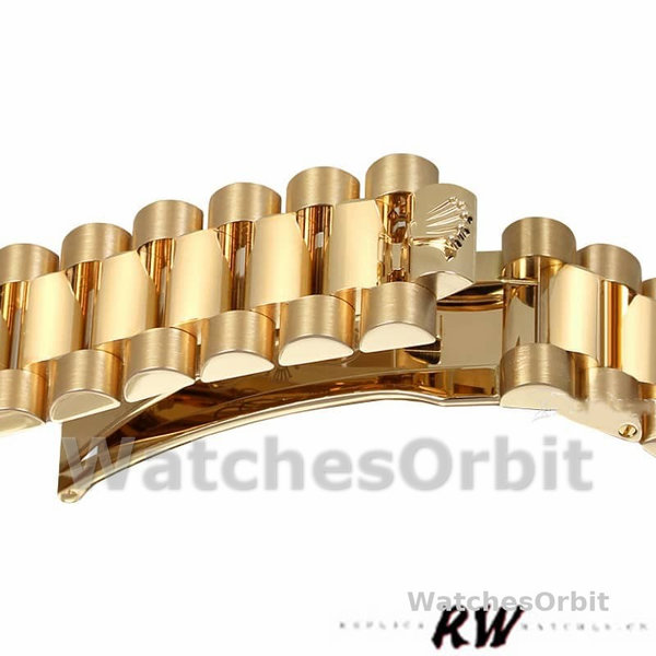 Replique Rolex Day-Date 36mm Unisex-118208-Bulls Eye-Diamonds Dial Brown unisexe