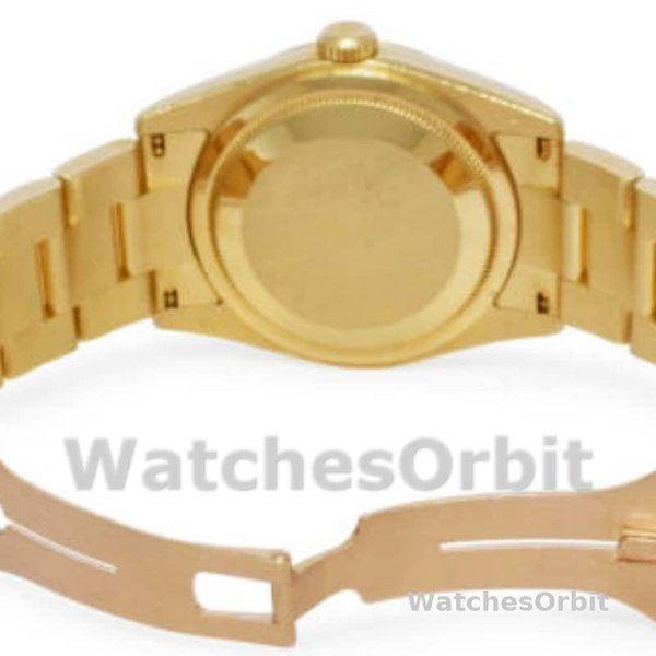 Replique Rolex Day-Date 36mm Unisex-118208-Champagne Cadran diamant Champagne