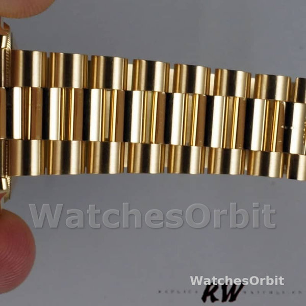 Replique Rolex Day-Date 36mm Unisex-118208-Mother of Pearl-Cadran à chiffres romains MOP