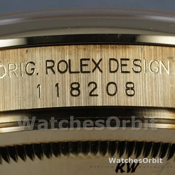 Replique Rolex Day-Date 36mm Unisex-118208-White Roman Dial-Roman Numerals White (Unisexe)