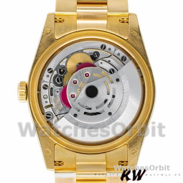 Replique Rolex Day-Date 36mm Unisex-118208-Or jaune-Champagne Cadran diamant Champagne