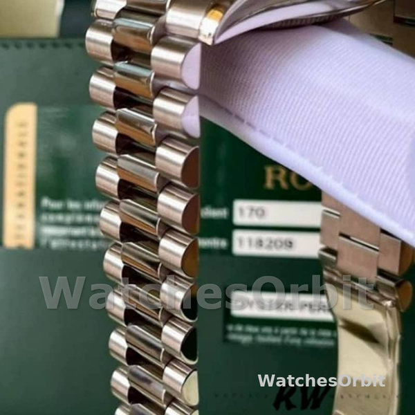 Replica Rolex Day-Date 36mm voor heren-118209-koperbruine wijzerplaat<br />