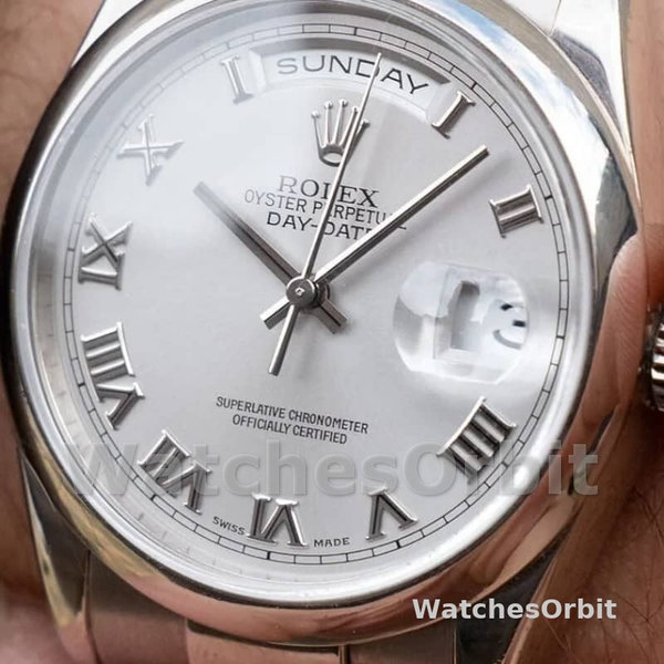 Replica Rolex Day-Date 36mm unisex-118209-Witte wijzerplaat Wit<br />