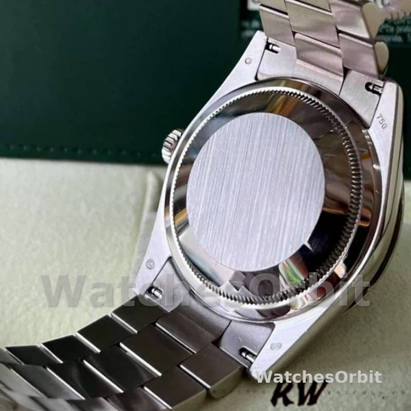 Replica Rolex Day-Date 36mm unisex-118209-Witgoud-Chocoladebruine wijzerplaat Chocoladebruin<br />