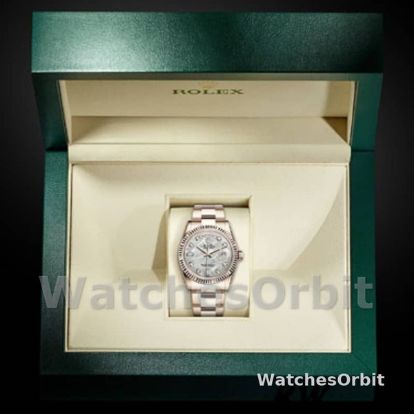 Replica Rolex Day-Date 36mm Unisex-118235-Meteoriet Diamanten Wijzerplaat Meteoriet