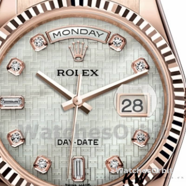 Replica Rolex Day-Date 36mm unisex-118235-Parelmoer wijzerplaat MOP