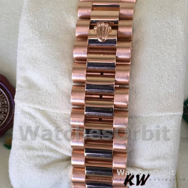 Replica Rolex Day-Date 36mm Dames-118235-Roze Diamanten Wijzerplaat