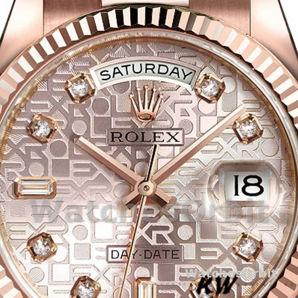 Replica Rolex Day-Date 36mm Dames-118235-Roze Jubileum Wijzerplaat Roze Jubileum<br />