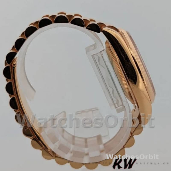 Replica Rolex Day-Date 36mm voor dames-118235-Roze Romeinse cijfers wijzerplaat