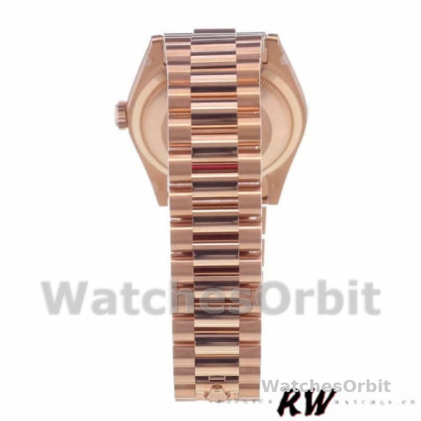 Replica Rolex Day-Date 36mm unisex-118235-Rhodium Grey Dial-Rose Gold Rhodium Grey