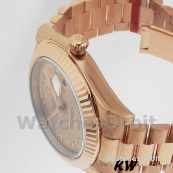Replica Rolex Day-Date 36mm voor heren-118235-Rose Champagne-Romeinse Wijzerplaat Champagne