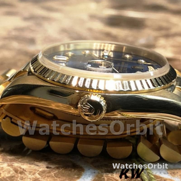 Rolex Day-Date 118238 Blue Diamond Dial Unisex Replica Watch
