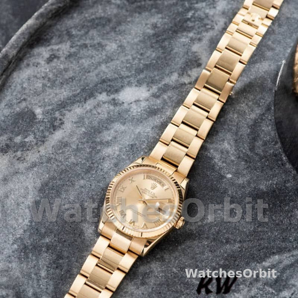 Replique Rolex Day-Date 36mm Unisex-118238-Cadran Champagne-Or jaune Champagne