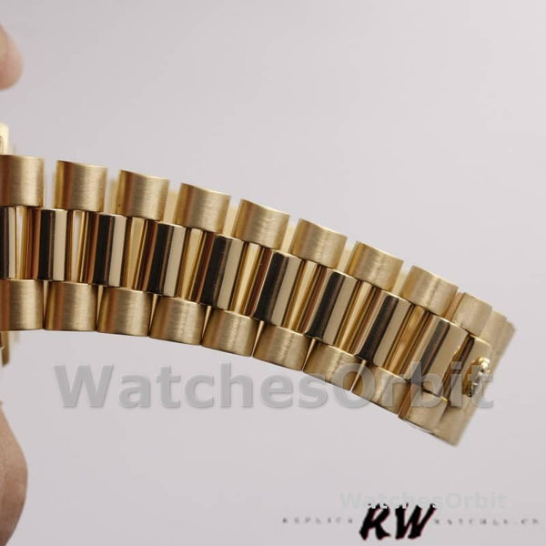 Replique Rolex Day-Date 36mm Unisexe-118238-Cadran ivoire-Colonne cannelée ivoire