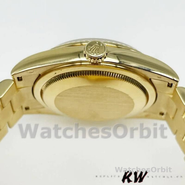 Replique Rolex Day-Date 36mm Unisex-118238-Argent Cadran Diamant Argent