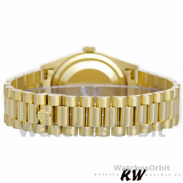 Replique Rolex Day-Date 36mm Unisex-118238-Or jaune-Champagne Jubilé Cadran diamant Champagne