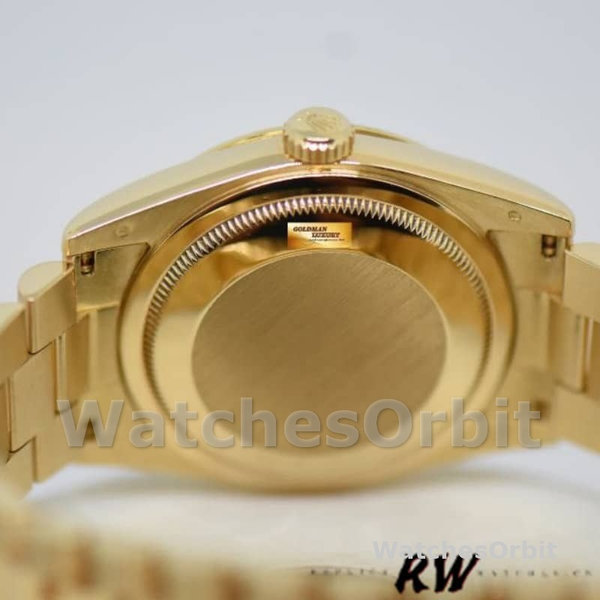 Replique Rolex Day-Date 36mm Unisex-118238-Or jaune-Champagne Jubilé Cadran diamant Champagne
