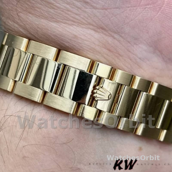 Replique Rolex Day-Date 36mm Unisex-118238-Or jaune Cadran diamant pavé Diamant pavé<br />