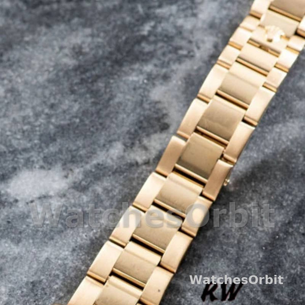 Replique Rolex Day-Date 36mm Unisex-118238-Or jaune-argent Cadran diamant Argent