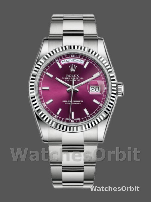 Rolex Day-Date 118239 Cherry Dial white gold 36mm Damen Replica Watch