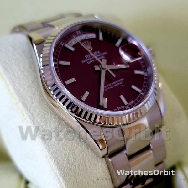 Rolex Day-Date 118239 Cherry Dial white gold 36mm Damen Replica Watch
