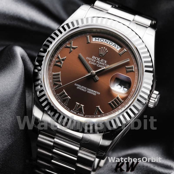 Unisex's Rolex Day-Date 36mm Unisex-118239-Chocolate Brown Dial Brown