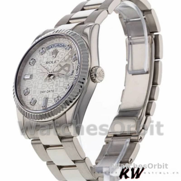 Replica Rolex Day-Date 118239 Jubilee Silver Dial 36mm Unisex Replica Uhr, Replica Uhren, Edle Materialien