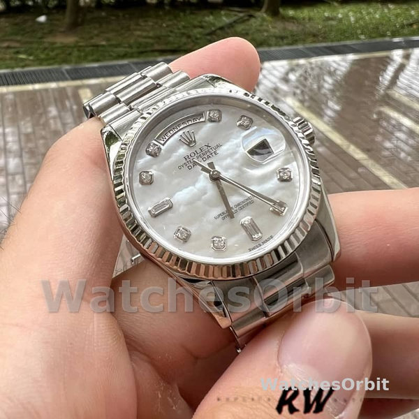 Unisex's Rolex Day-Date 36mm Unisex-118239-MOP Dial MOP