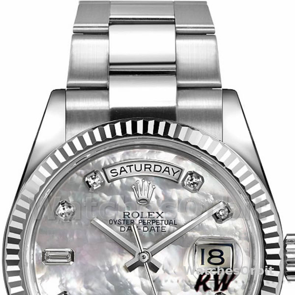 Unisex's Rolex Day-Date 36mm Unisex-118239-MOP-Diamond Dial MOP