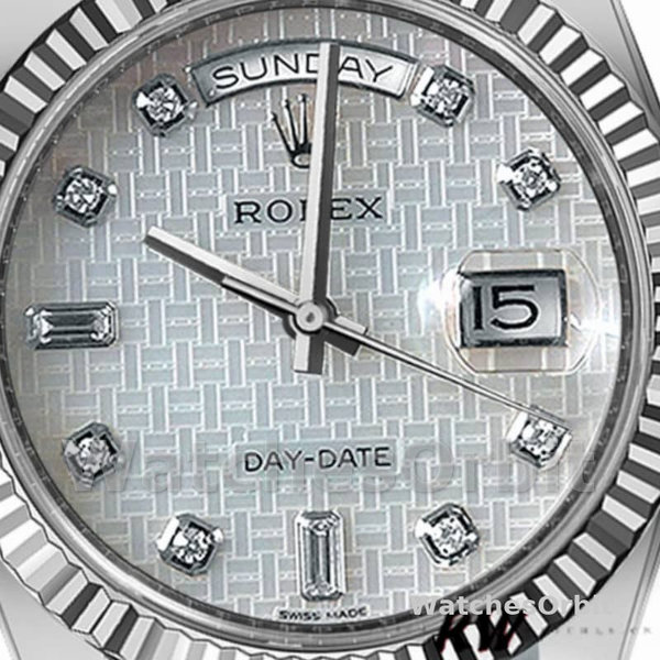 Unisex's Rolex Day-Date 36mm Unisex-118239-Mother of Pearl-White Dial MOP