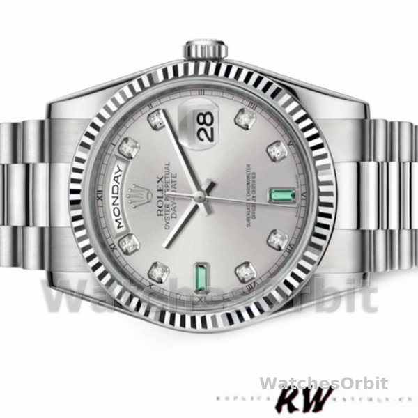 Replica Rolex Day-Date 118239 Rhodium grey Dial 36mm Unisex Replica Uhr, Replica Uhr, Elegantes Design