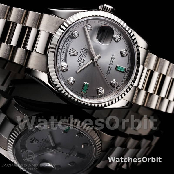 Replica Rolex Day-Date 118239 Rhodium grey Dial 36mm Unisex Replica Uhr, Replica Uhr, Elegantes Design