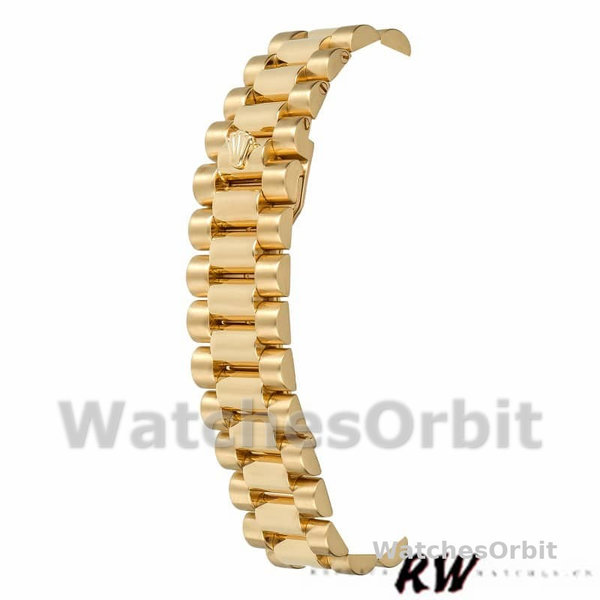 Replique Rolex Day-Date 36mm Unisex-118338-Or jaune Cadran romain blanc Blanc<br />