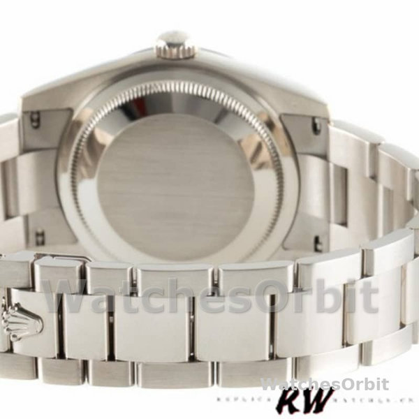 Replique Rolex Day-Date 36mm Unisex-118339-Cadran argenté-Nucléaire argenté