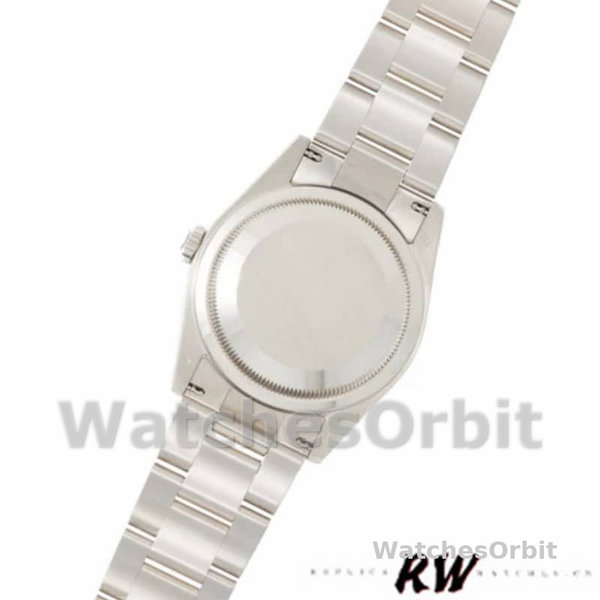 Replique Rolex Day-Date 36mm Unisex-118339-Or blanc Cadran blanc Lunette cannelée blanc<br />