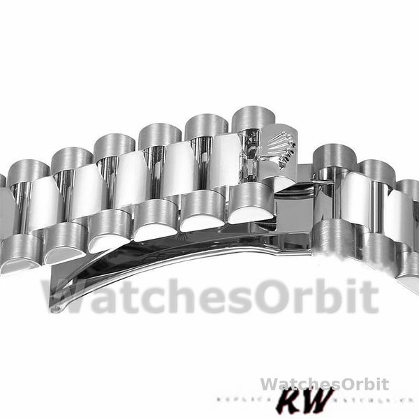 Replique Rolex Day-Date 36mm Unisex-118346-Cadran Noir Diamants Noir