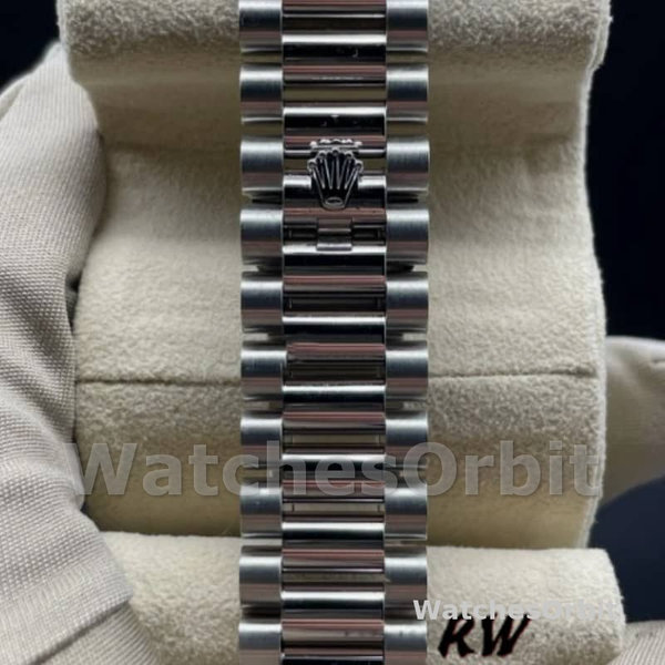 Replique Rolex Day-Date 36mm Unisex-118346-Oxford Motif Diamant Cadran Météorite<br />