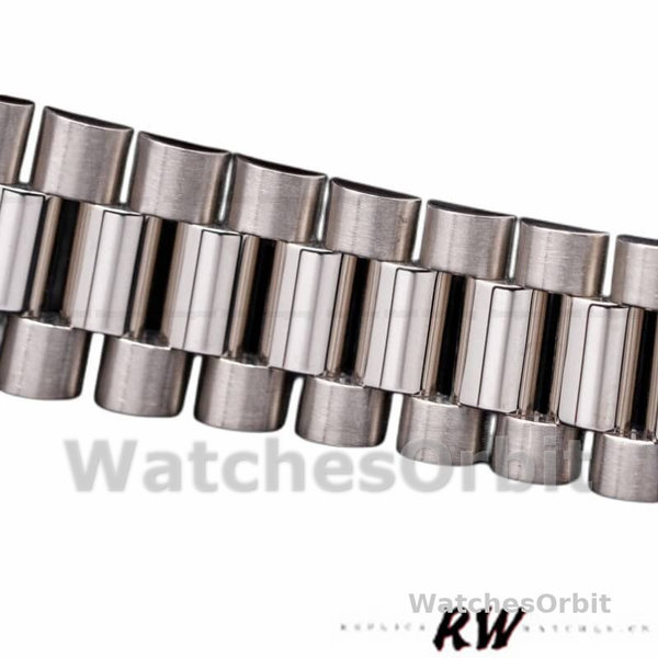 Replique Rolex Day-Date 36mm Unisex-118346-Platinum-Diamond Bezel-Meteorite Dial Meteorite<br />