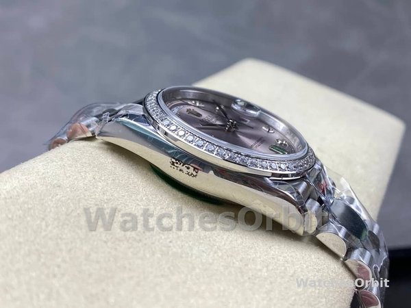 Replica Rolex Day-Date 36mm Unisex-118346-Rhodium Grey Dial Rhodium Grey