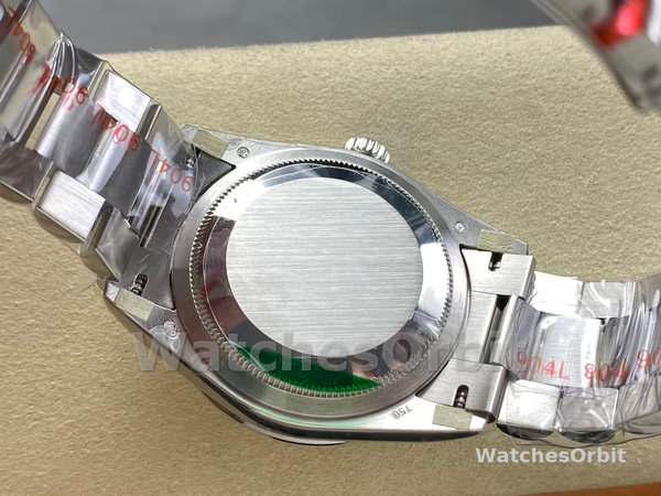 Replica Rolex Day-Date 36mm Unisex-118346-Rhodium Grey Dial Rhodium Grey