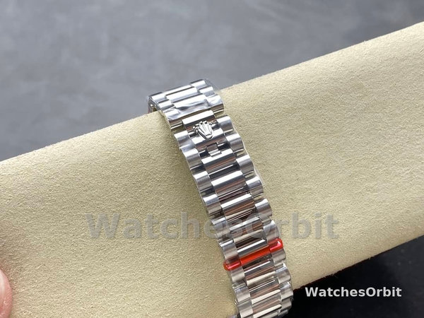 Replica Rolex Day-Date 36mm Unisex-118346-Rhodium Grey Dial Rhodium Grey