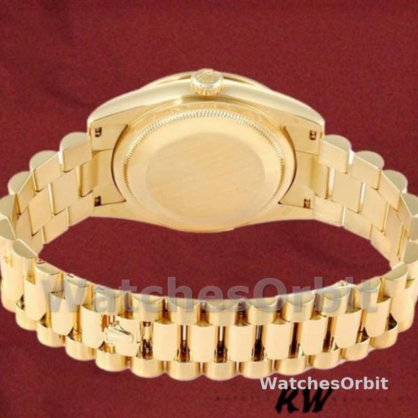 Replica Rolex Day-Date 36mm voor heren-118348-Champagne wijzerplaat-gelig goud