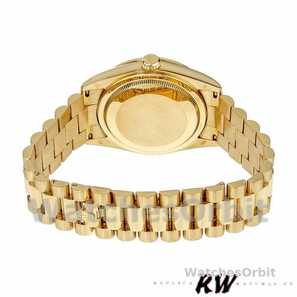 Replica Rolex Day-Date 36mm Unisex-118348-Witte Romeinse cijfers Wijzerplaat Wit<br />