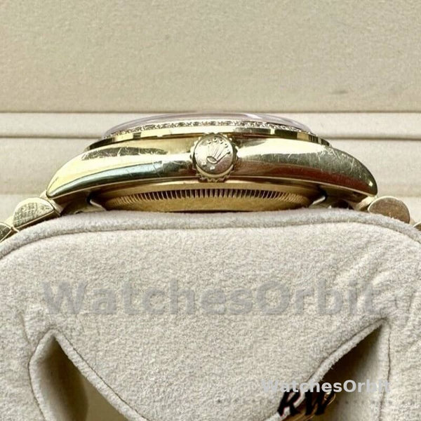 Replica Rolex Day-Date 36mm Unisex-118388-Zwart Diamond Dial Zwart<br />