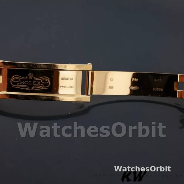 Replica Rolex Day-Date 36mm Unisex-118388-Zwarte Index Dial Zwart