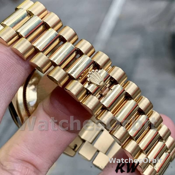 Replica Rolex Day-Date 36mm Unisex-118388-Bull's Eye-Bruine wijzerplaat Bruin<br />