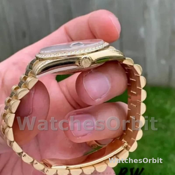 Replica Rolex Day-Date 36mm Unisex-118388-Chocoladebruine wijzerplaat Chocoladebruin <br />