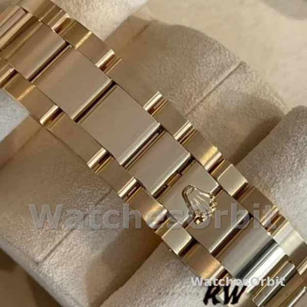 Replica Rolex Day-Date 36mm Unisex-118388-Diamant Bezel-Champagne Wijzerplaat Champagne