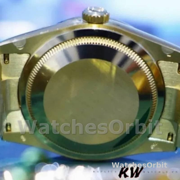 Replica Rolex Day-Date 36mm Unisex-118388-Diamant Bezel-Champagne Index Dial Champagne