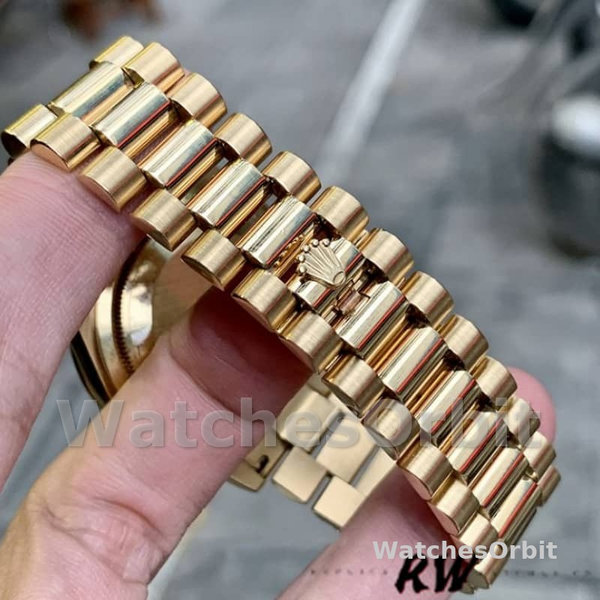 Replica Rolex Day-Date 36mm Unisex-118388-Witte Parelmoer-Diamant wijzerplaat MOP